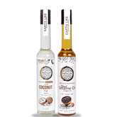 EARTH LIKE Wood Pressed Coconut Oil 500 ml & Wood Pressed Black Sesame 500 ml(Pure Kolhu/Kachi Ghani/Cold Pressed) for Cooking, Skin Massage, Hair Care, Baby Massage (pack of 2)